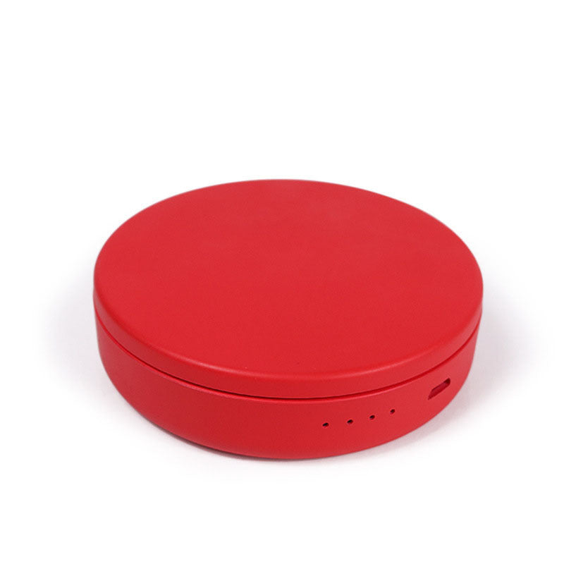 Double-Sided Magnifying Hand Makeup LED Mirror for Travel with Handle