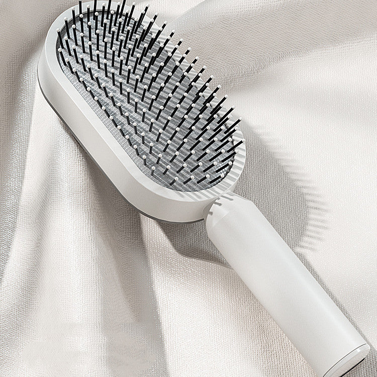 Self Cleaning Hair Brush For Women Massage Scalp Comb Anti-Static Hairbrush
