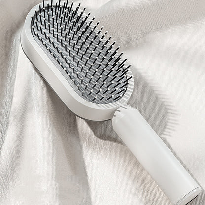 Self Cleaning Hair Brush For Women Massage Scalp Comb Anti-Static Hairbrush
