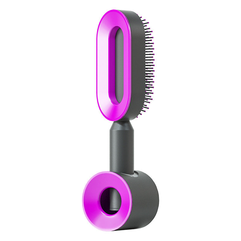 Self Cleaning Hair Brush For Women Massage Scalp Comb Anti-Static Hairbrush