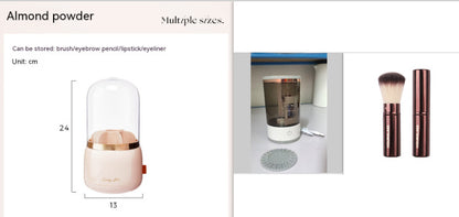 Women  Brush Cleaning Tool Portable Electric Makeup Brush Cleaner Machine With USB Charging Automatic Cosmetic Brush