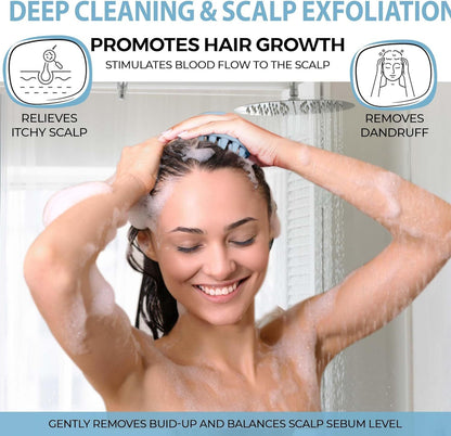 Silicon Scalp Massager Shampoo Brush Scrubber