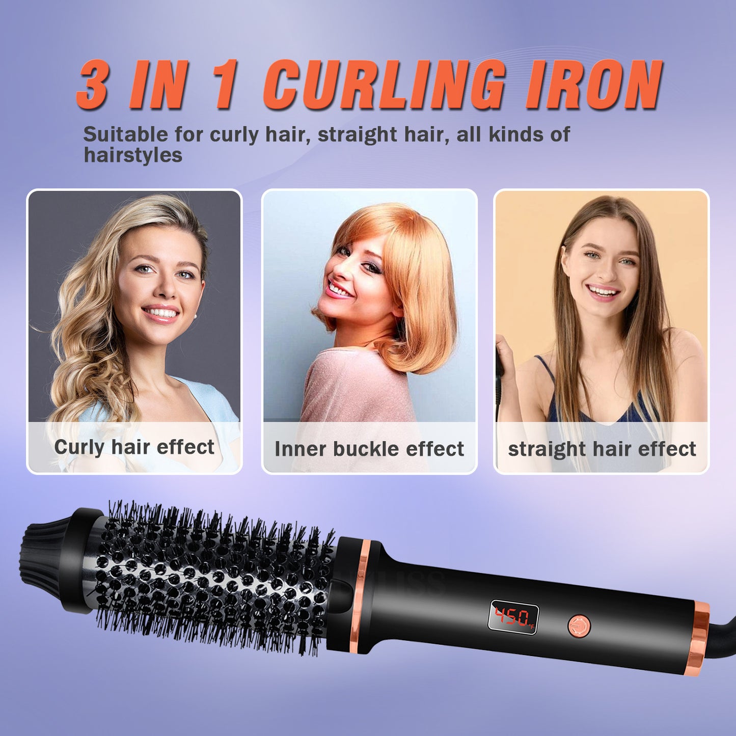 The All-in-One Hair Curler & Straightener