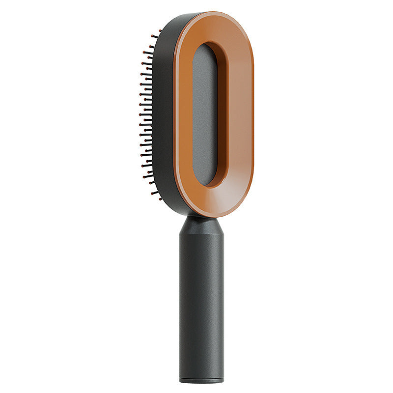 Self Cleaning Hair Brush For Women Massage Scalp Comb Anti-Static Hairbrush