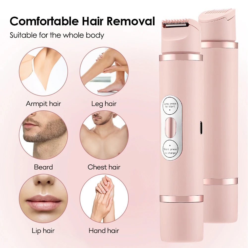 Painless Electric Hair Trimmer Women's Epilator Bikini Hair Removal Device