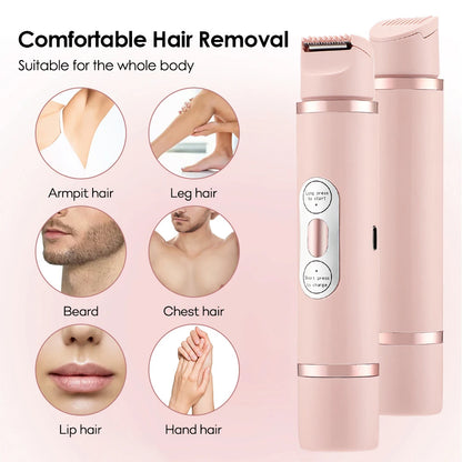Painless Electric Hair Trimmer Women's Epilator Bikini Hair Removal Device