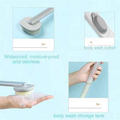 Multifunctional Detachable Dual-purpose Shower Brush Body Bath Sponge Scrubber