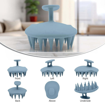 Silicon Scalp Massager Shampoo Brush Scrubber