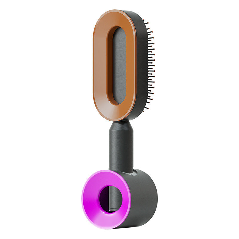 Self Cleaning Hair Brush For Women Massage Scalp Comb Anti-Static Hairbrush
